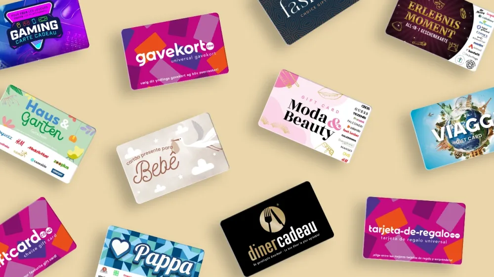 Carte regalo internazionali